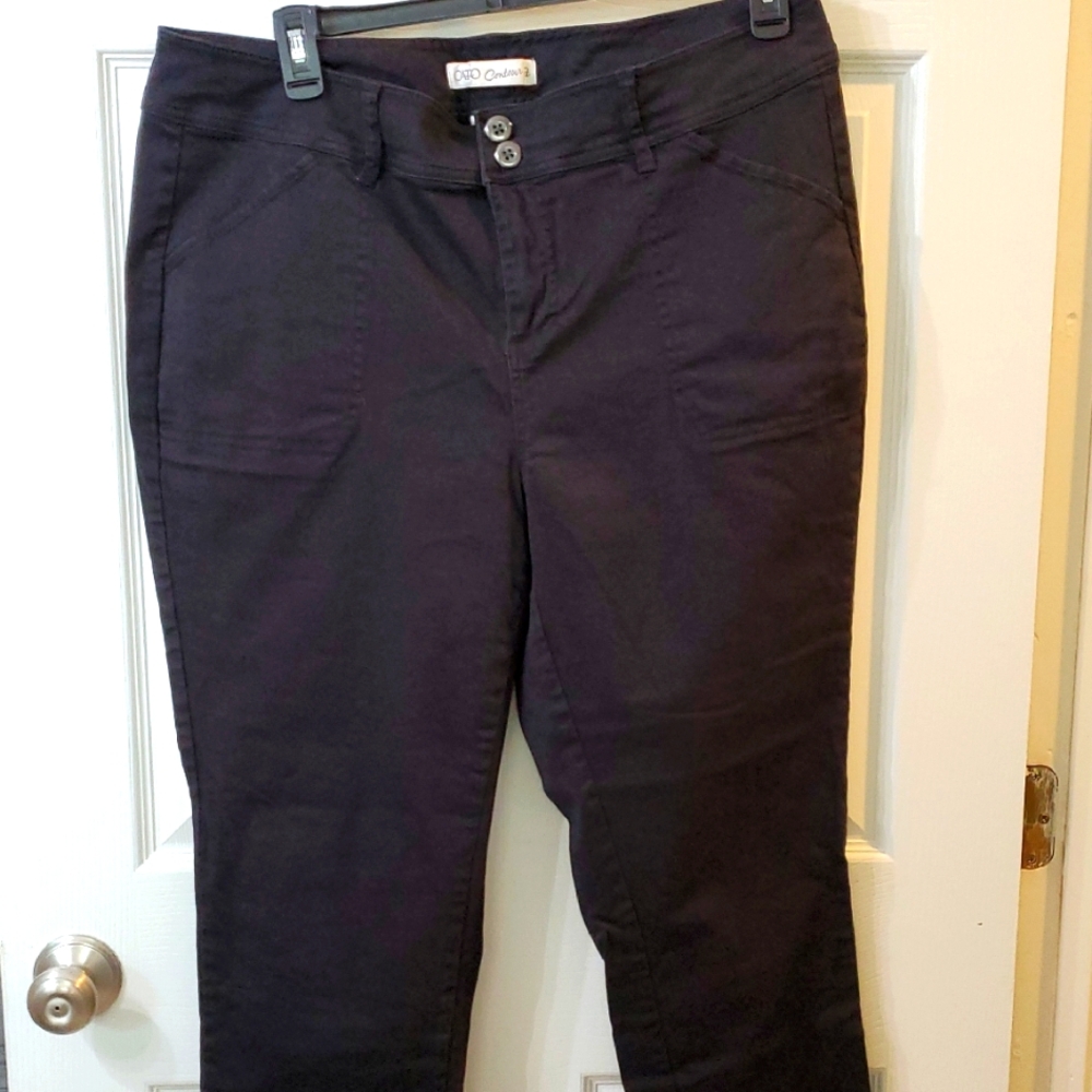 Cato Woman's Plus Ankle Black Pants 18W